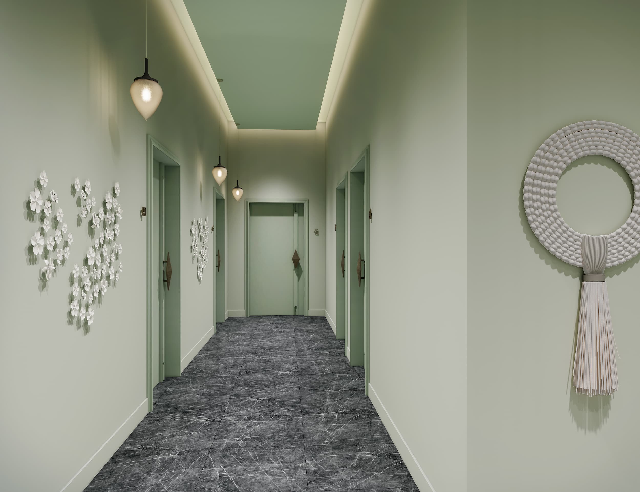 treatment room corridor